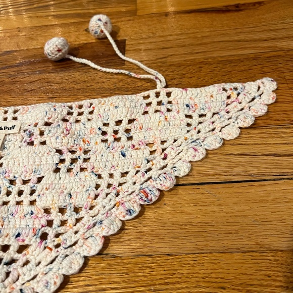 Misha and puff merino wool knit confetti kerchief - Picture 2 of 7